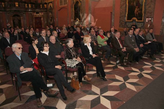 Udělení cen Torzo naděje Zrcadlová kaple pražské Klementinum 24.2.2012