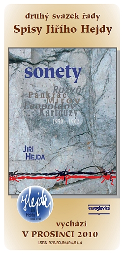 Anonce prosinec 2010 vydání NFAN Spisy Jiřího Hejdy Sonety